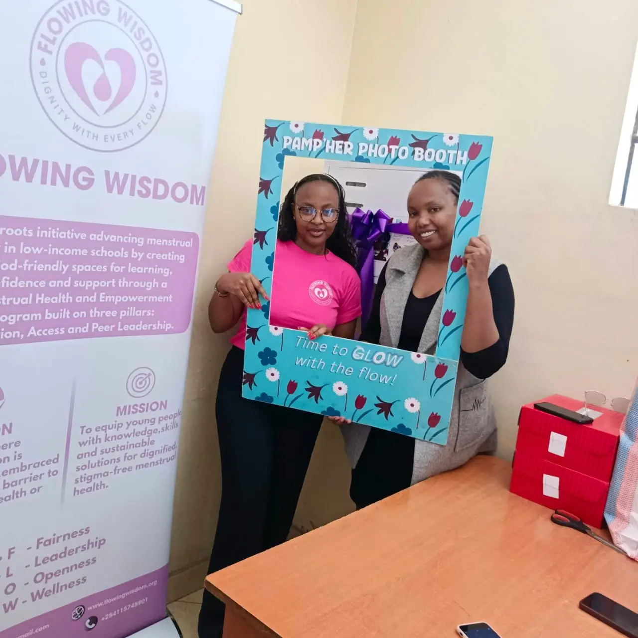 Young girl studying through scholarship program